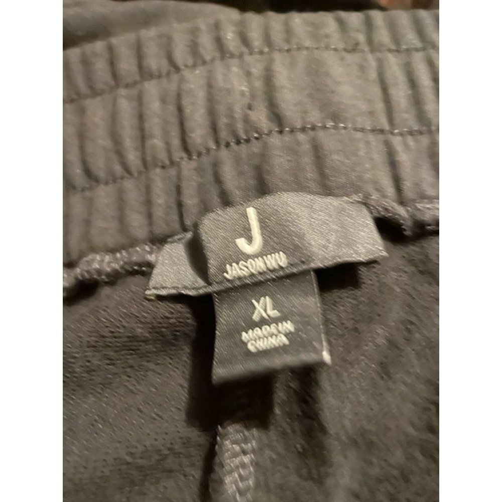 J Jason Wu Regular Tapered Knit Jogger With Satin… - image 3